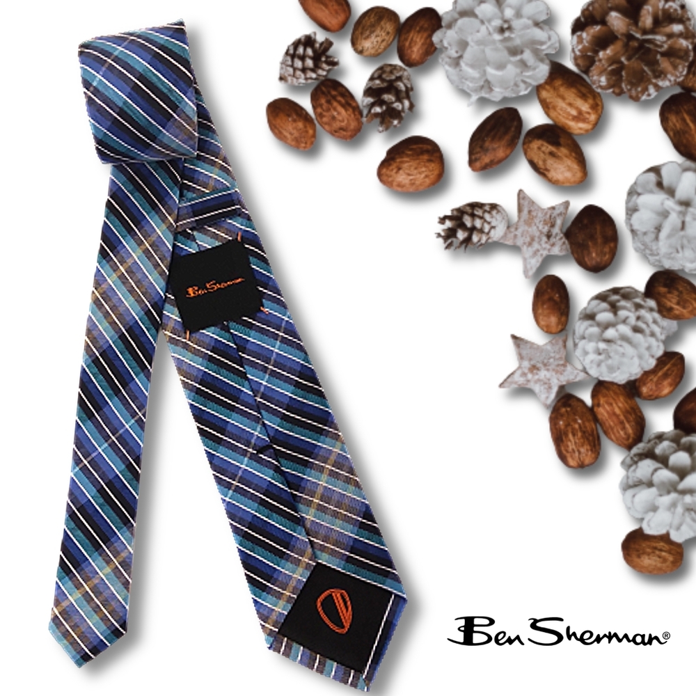 Ben Sherman | Modern Plaid Narrow Necktie